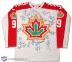 1977 World Championships Autographed Team Canada Game Jersey