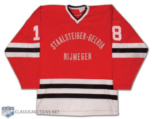 1980s Nijmegen (Netherlands) Game Worn Hockey Jersey