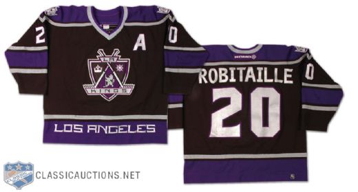 2000-01 Luc Robitaille Los Angeles Kings Game Worn Jersey
