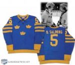 Borje Salmings 1976 Team Sweden Canada Cup Game Worn Jersey