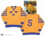 Borje Salmings Early-1970s Team Sweden World Championships Game Worn Jersey