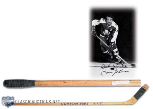 Norm Ullmans 1972-73 Milestone 450th Goal Game Used Stick
