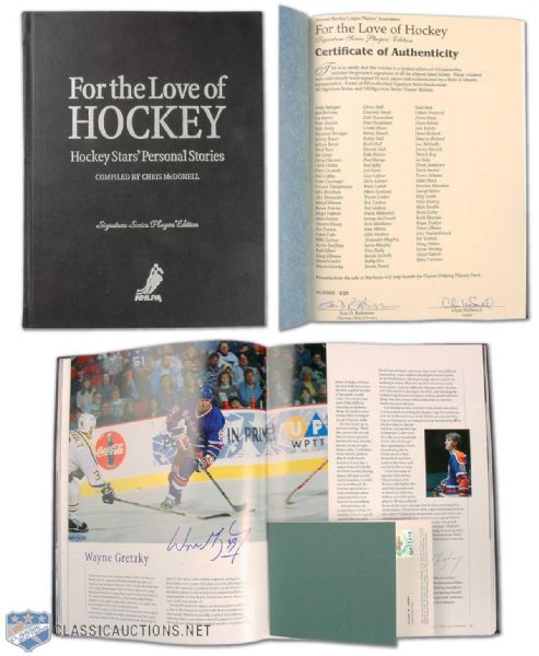 Norm Ullmans "For the Love of Hockey" Players Edition Signature Series Book