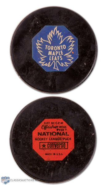 Norm Ullmans 1971 1000th NHL Point Puck