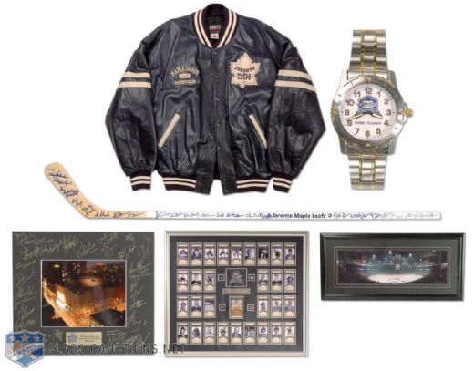 Norm Ullmans Closing of Maple Leaf Gardens and Maple Leafs Alumni Collection of 6, Featuring Massive Limited Edition MLG Final Season V.I.P. Ticket Framed Display (3 1/2 x 4)