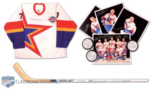 Norm Ullmans 1990s Zellers "Masters of Hockey" Memorabilia Collection of 9