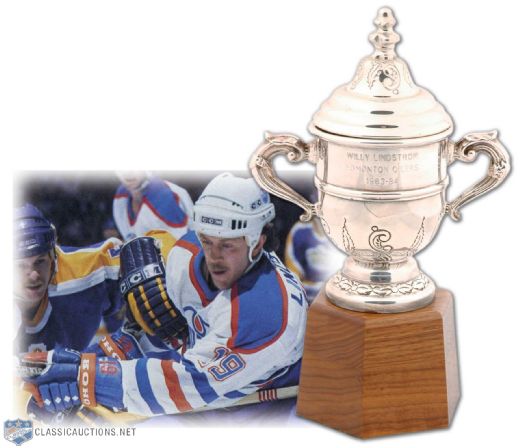 Willy Lindstroms 1983-84 Edmonton Oilers Clarence Campbell Bowl Championship Trophy