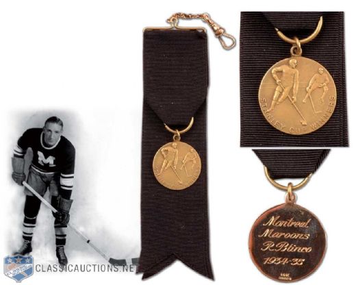 Russ Blincos 1934-35 Montreal Maroons Stanley Cup Championship Medal