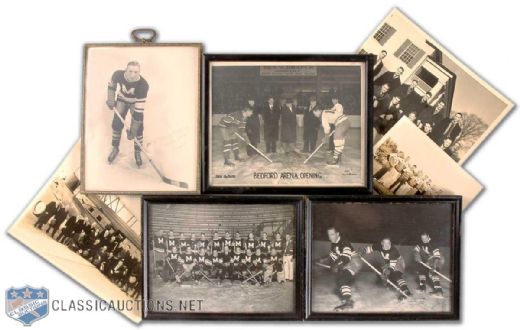 Russ Blinco Photograph Collection of 7 Including 1934-35 Maroons Team Photo