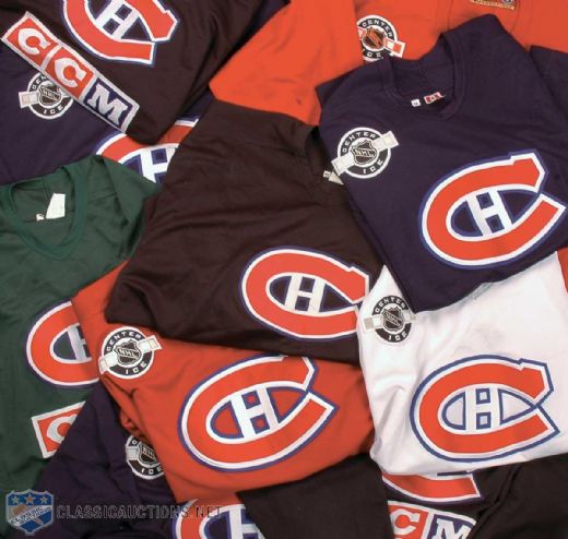1990s & 2000s Montreal Canadiens Practice Jersey Collection of 10