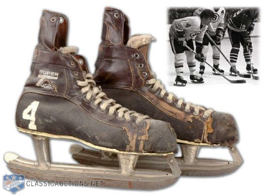1974-75 Bobby Orr Boston Bruins Game Used Skates - Photo Matched!