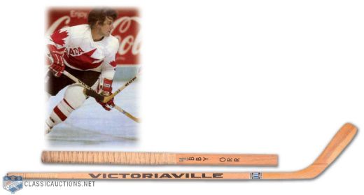 Bobby Orr 1976 Canada Cup Victoriaville Game Used Stick