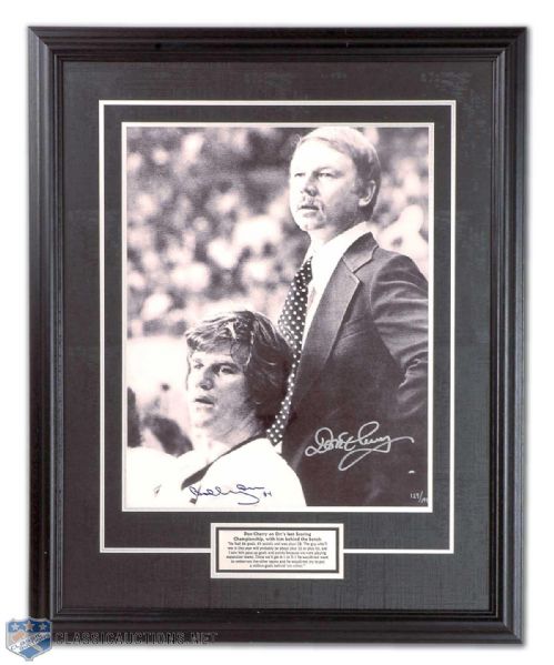 Bobby Orr & Don Cherry Signed Limited Edition Framed Photo