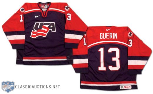 Bill Guerin 2002 Olympics Team USA Game Worn Jersey