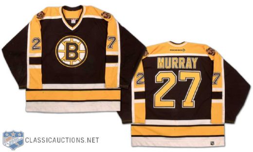 2001-02 Glen Murray Boston Bruins Game Worn Jersey