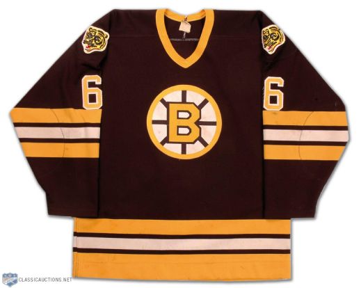 1980s Gord Kluzak Boston Bruins Game Worn Jersey