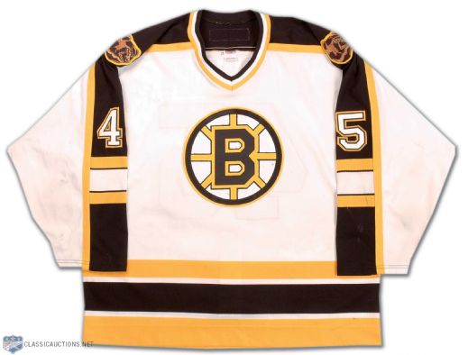 2000-01 Andrei Nazarov Boston Bruins Game Worn Jersey