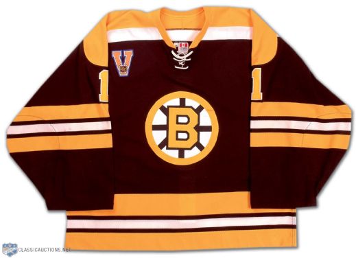 2003-04 Andrew Raycroft Boston Bruins Vintage Game Worn Jersey