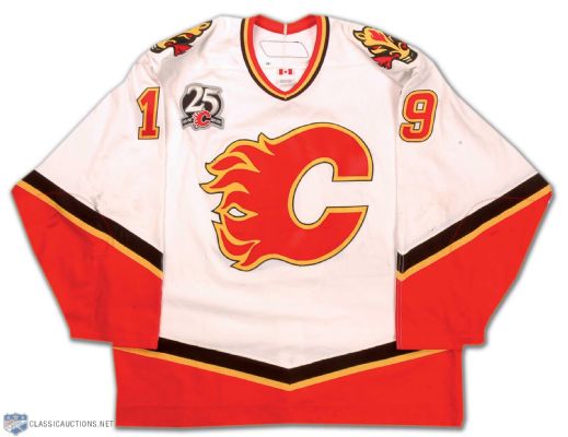 2005-06 Chuck Kobasew Calgary Flames Game Worn Jersey