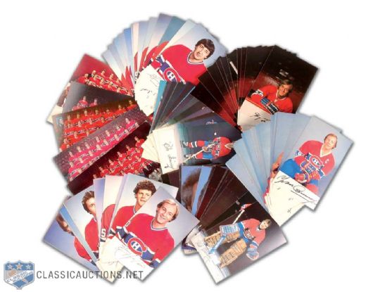 1970s & 80s Montreal Canadiens Postcard Collection of 6 Near/Full Sets & 5 Team Photos