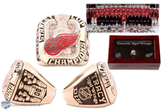 2007-08 Detroit Red Wings Stanley Cup Championship Gold Ring