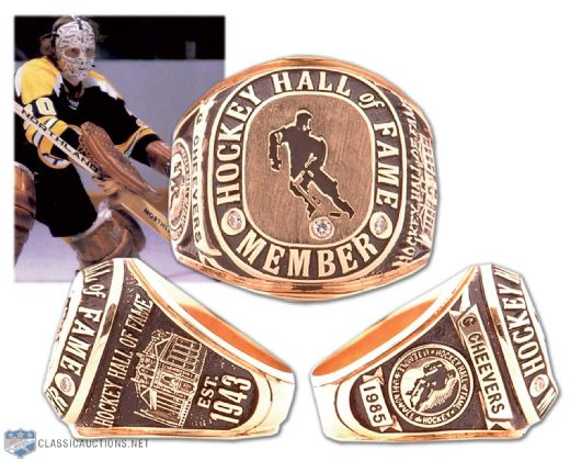 Gerry Cheevers Hockey Hall of Fame Induction Ring