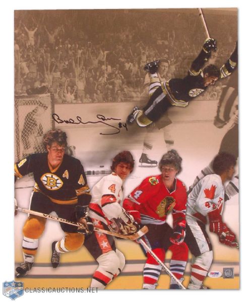 Bobby Orr 16x20 Autographed Photo Collection of 2 - PSA/DNA