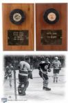Johnny Bucyks 1968-1969 250th & 275th Milestone Goal Pucks