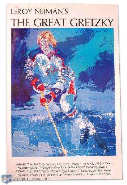1981 LeRoy Neiman "The Great Gretzky" Posters Collection of 2