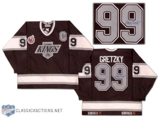 Wayne Gretzky 1992-93 Los Angeles Kings Signed Replica Jersey
