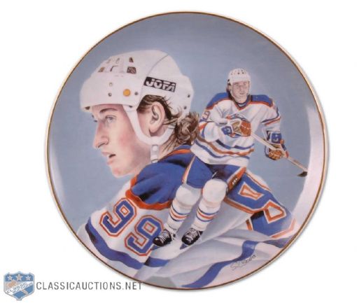 1984 Wayne Gretzky Limited Edition Plate  by Steve Csorba