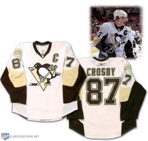 Sidney Crosby 2007-08 Pittsburgh Penguins Game Worn Jersey