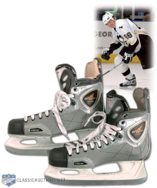 2005-06 Mario Lemieux Pittsburgh Penguins Game Used Skates