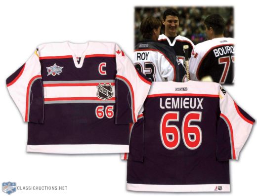 Mario Lemieux 2001 All-Star Game Worn Captains Jersey