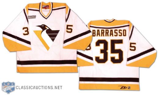 1999-2000 Tom Barasso Pittsburgh Penguins Game Worn Jersey