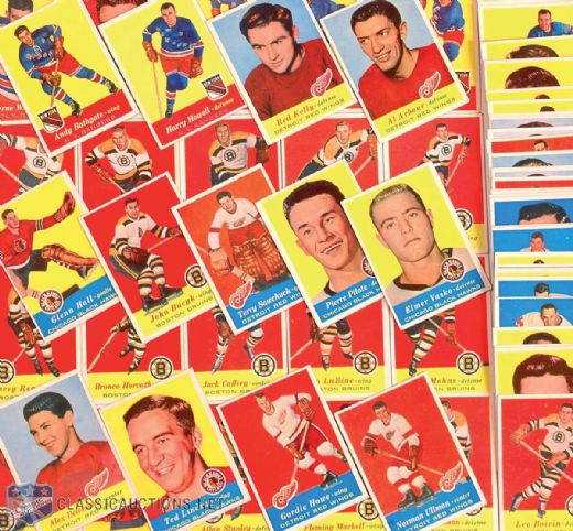1957-58 Topps Hockey Card Complete Set of 66