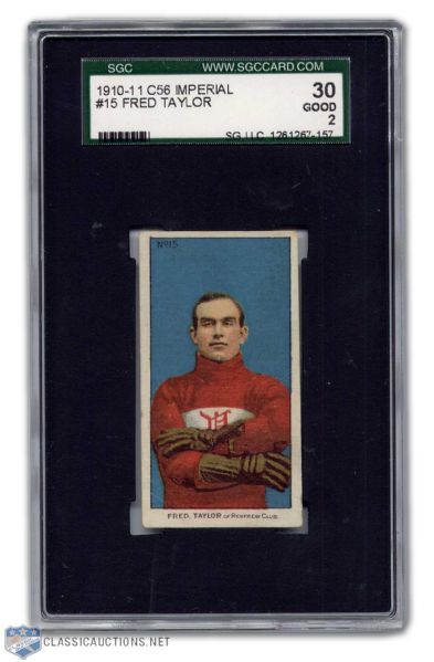 1910-11 Imperial Tobacco C56 Cyclone Taylor Graded Rookie Card