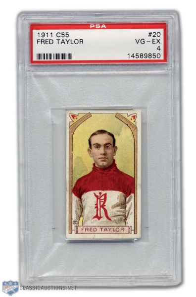 1911-12 Imperial Tobacco C55 Cyclone Taylor Graded PSA 4