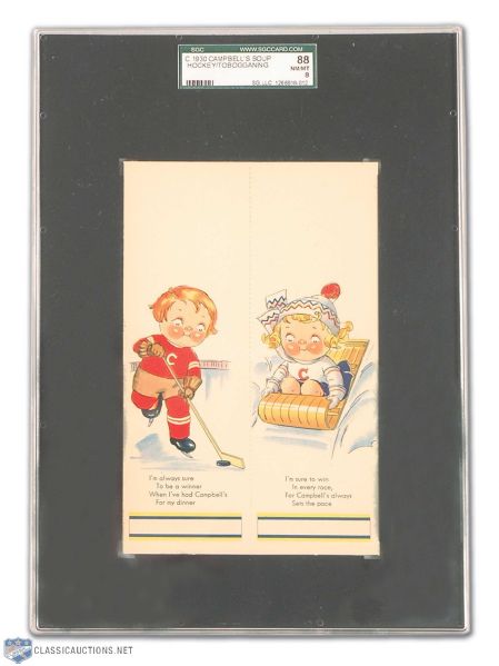 1930s Campbell Soup "The Campbell Kids" Complete Canadian SGC Graded Card Set