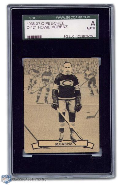 1936-37 O-Pee-Chee Howie Morenz Graded Card