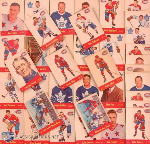 1955-56 Parkhurst Hockey Card Lot of 41
