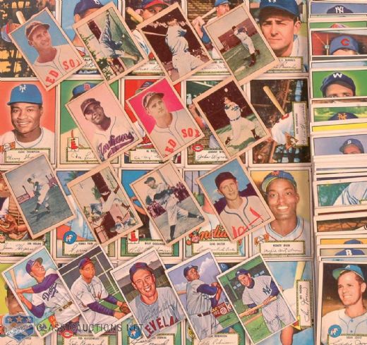 1952 Topps (69), Bowman (97) & Berk Ross (11) Baseball Card Collection