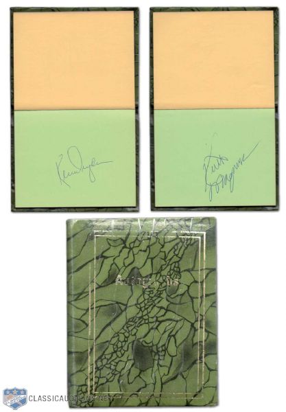 1974-75 NHL Autograph Booklet Signed by 45, Including the Late Keith Magnuson & 15 Hall-of-Famers