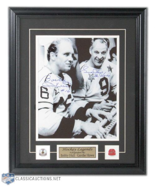Gordie Howe & Bobby Hull Signed Limited Edition NHL All-Star Game Framed Photo (22 1/2" x 18 1/2")