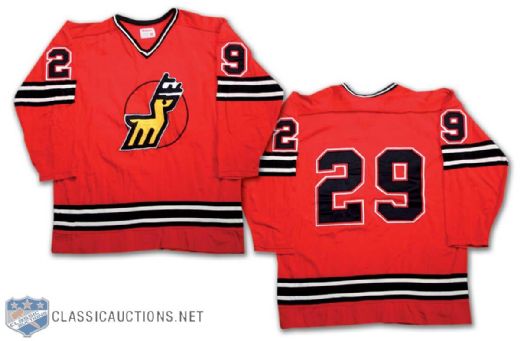 1974-75 WHA Michigan Stags #29 Game Jersey