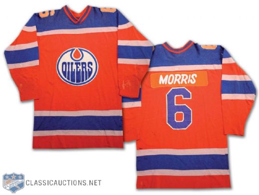 1973-74 & 1974-75 Bill Morris WHA Edmonton Oilers Game Worn Jersey