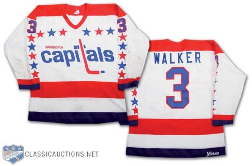 1980-81 Howard Walker Washington Capitals Game Worn Jersey
