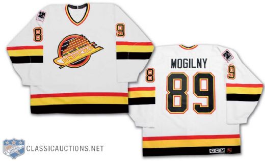 Circa 1996 Alexander Mogilny Vancouver Canucks Team Issued Jersey