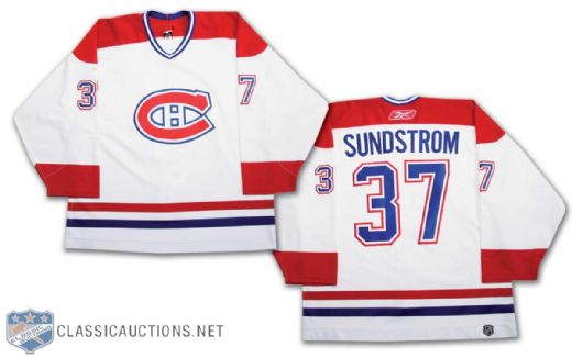 2005-06 Niklas Sundstrom Montreal Canadiens Game Worn Jersey