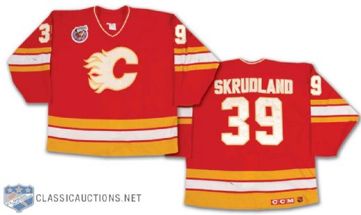 Brian Skrudland 1992-93 Calgary Flames Game Worn Road Jersey